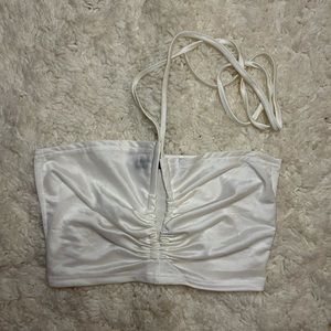 Shein White Halter Top, Size Sm